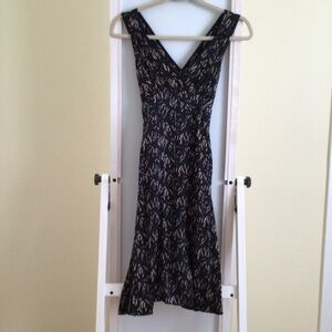 Vintage 90's Jacob Fit and Flare Silk Dress